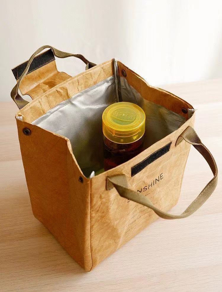 Green Eco-Friendly Insulated Lunch Bag with Handle