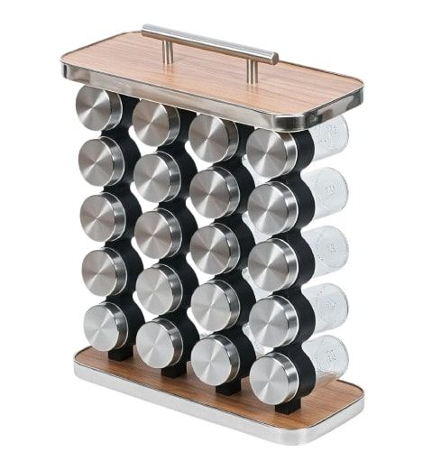 CARLA HOME 20-Jar Spice Rack Organiser Storage