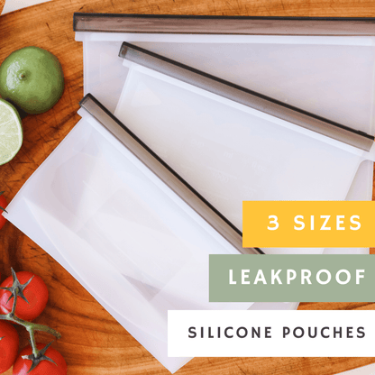 10 piece Food Storage Bundle + added Organic Mesh Bag