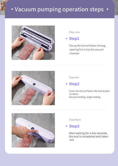 Wireless Portable Vacuum Sealing Machine